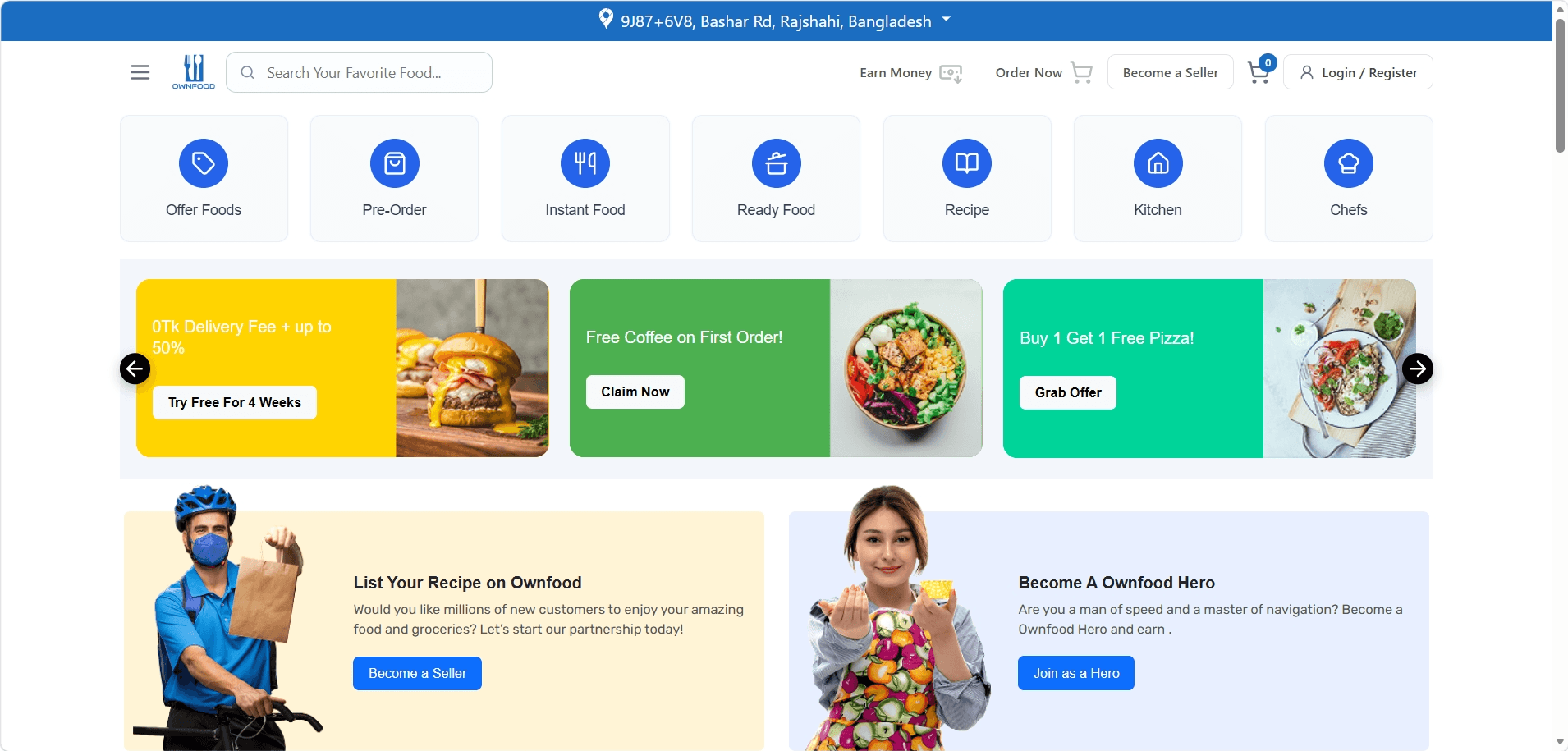 OwnFood – AI-Powered Food Ordering Ecosystem - Project screenshot